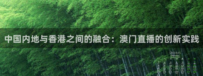 斗球直播ios版：中国内地与香港之间的融合：澳门直播的创新实践